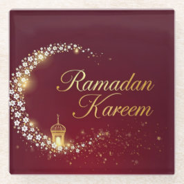 POSAVASOS DE VIDRIO RAMADAN MUBARAK KAREEM 2026