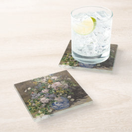 Posavasos De Vidrio Ramillete primaveral de Pierre-Auguste Renoir