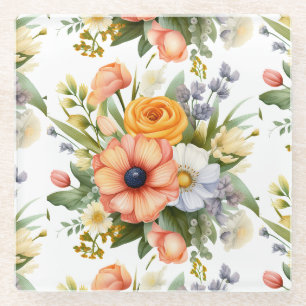Posavasos De Vidrio Ramo de flores de primavera Clipart-92390