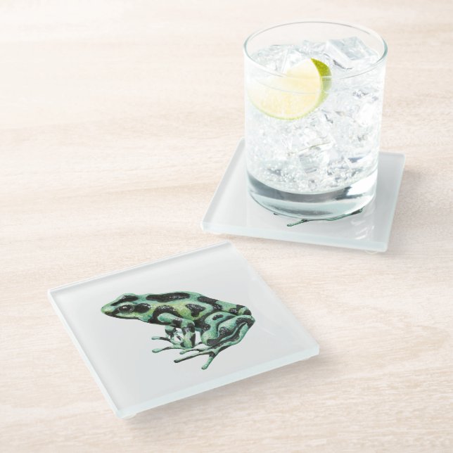 Posavasos De Vidrio Rana de dardo venenosa (Angular)