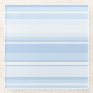 Posavasos De Vidrio Rayas azules bebes