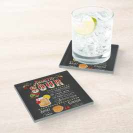 Posavasos De Vidrio Receta Amaretto Sour