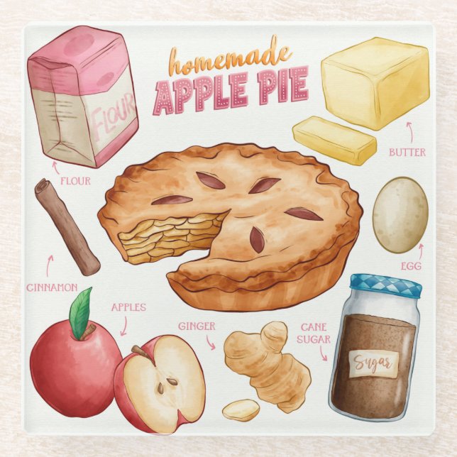 Posavasos De Vidrio Receta de tarta de pasamanos de vidrio (Anverso)