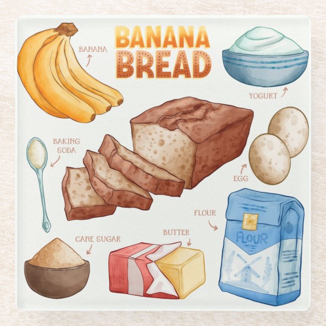 Posavasos De Vidrio Receta de tarta de pasamanos de vidrio (Anverso)