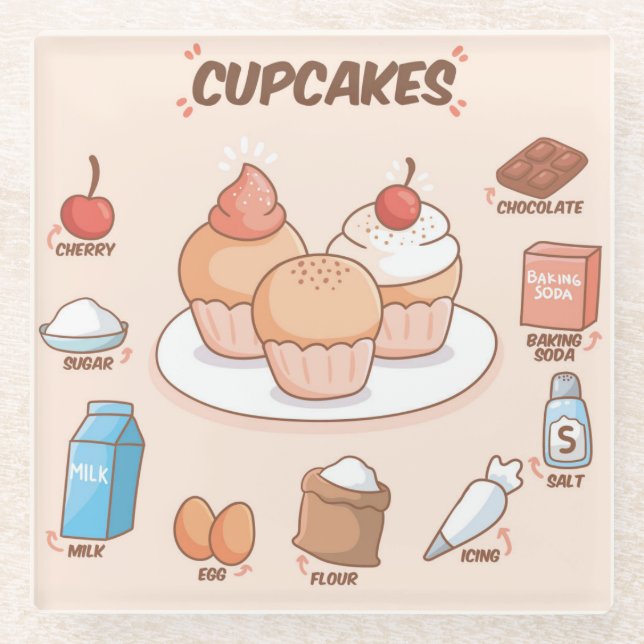 Posavasos De Vidrio Receta de tarta de pasamanos de vidrio (Anverso)