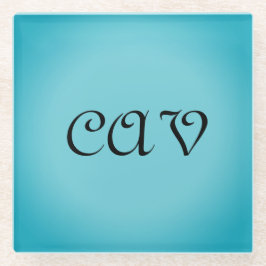 Posavasos De Vidrio Recoleta Cornflower Blue