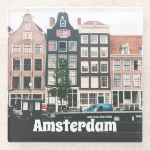 Posavasos De Vidrio Recuerdo de viaje de Ámsterdam