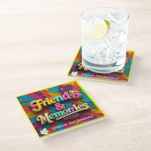 Posavasos De Vidrio "Recuerdos Al Tesoro"