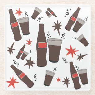 Posavasos De Vidrio Refresca este verano con un trago.