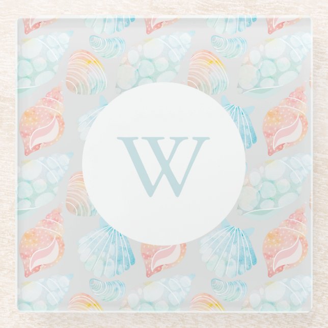 Posavasos De Vidrio Refrigerador de mariscos acuáticos (Anverso)