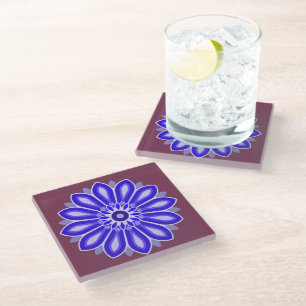 POSAVASOS DE VIDRIO REGALO DE FLORES PARA LA MAESTRA HIJA HERMANA AMIG