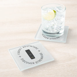 Posavasos De Vidrio Regalo de la casa | Divertido Streaming Coaster