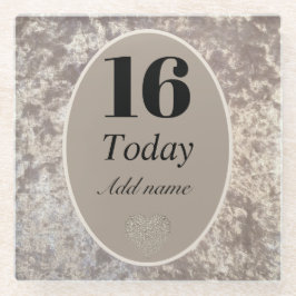 Posavasos De Vidrio Regalo de montaña de terciopelo de lujo personaliz