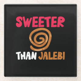 Posavasos De Vidrio Regalo Desi del Sur Asiático, divertida decoración