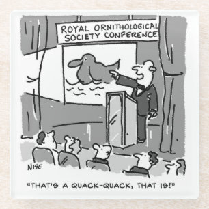 Posavasos De Vidrio Regalo para un observador de aves o aficionado a l