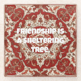 Posavasos De Vidrio Regalos de aniversario de personalizado para amigo