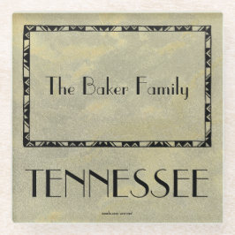 Posavasos De Vidrio Regalos de familia de Tennessee 