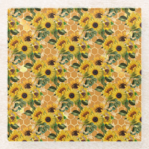 Posavasos De Vidrio Regalos de girasol Hacerlo Como Un Girasol