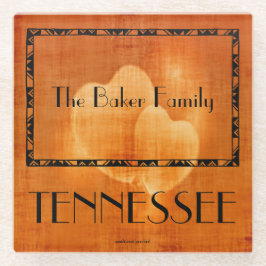 Posavasos De Vidrio Regalos para familia Tennessee Porta vasos de vidr