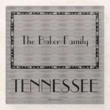 Regalos para familia Tennessee Porta vasos de vidr