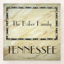 Regalos para familia Tennessee Vidrio Posavasos