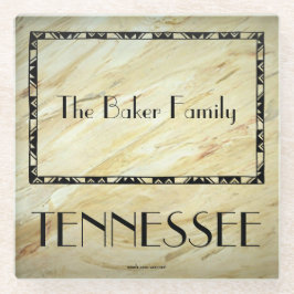 Posavasos De Vidrio Regalos para familia Tennessee Vidrio Posavasos