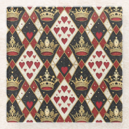 Posavasos De Vidrio Reina de Corazones