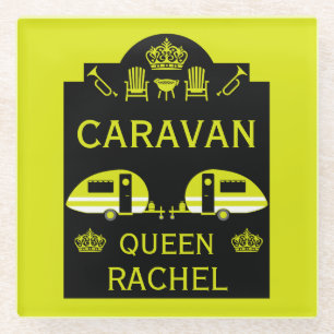 Posavasos De Vidrio Reina de la caravana