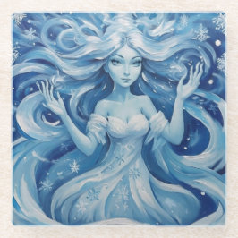 Posavasos De Vidrio ReinaDeHieloEscarcha