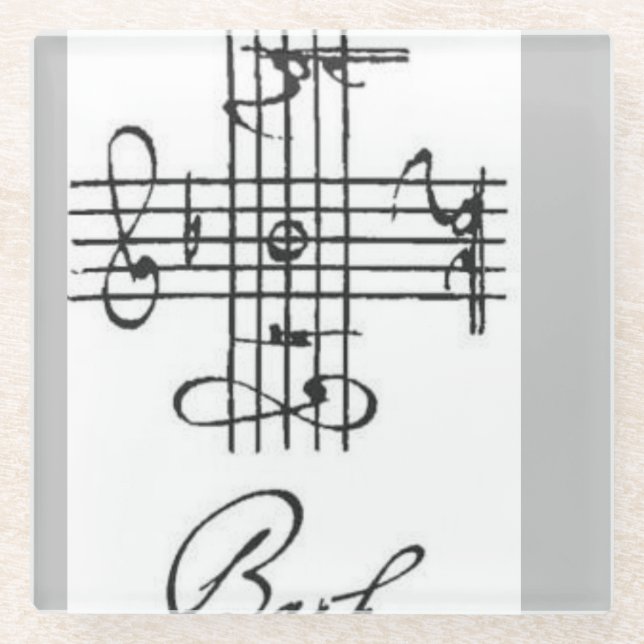 Posavasos De Vidrio Rejilla de montaña (vidrio) de Bach (Anverso)