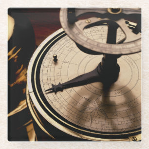 Posavasos De Vidrio Reloj solar equinoccial el 1880