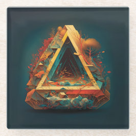 Posavasos De Vidrio Resumen de fantasías mundo de objetos imposibles