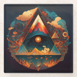 Posavasos De Vidrio Resumen de fantasías mundo de objetos imposibles