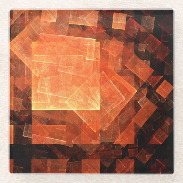 Posavasos De Vidrio Resumen de luz de ventana (Anverso)