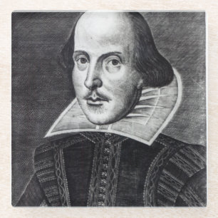 Posavasos De Vidrio Retrato de William Shakespeare