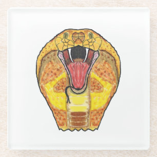 Posavasos De Vidrio Rey Cobra