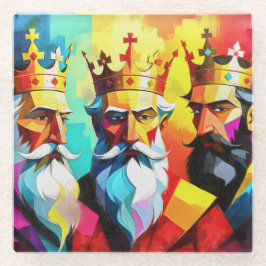 Posavasos De Vidrio Reyes Magos