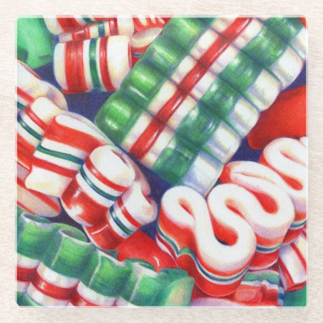 Posavasos De Vidrio RIBBON CÁNDY Bebida de vidrio (Anverso)