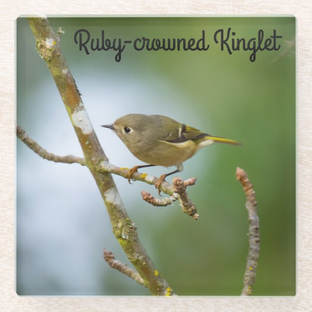 Posavasos De Vidrio Ringlet coronado por Ruby (Anverso)