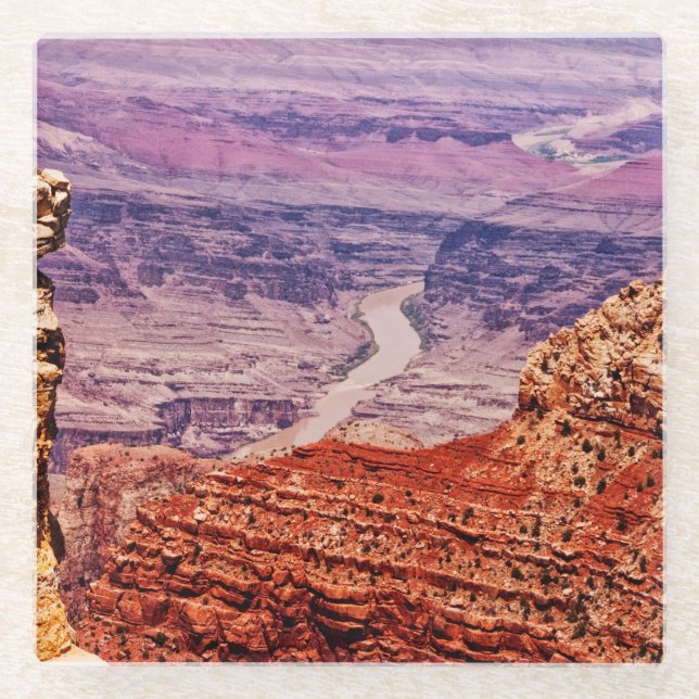 Posavasos De Vidrio Río Colorado (Anverso)