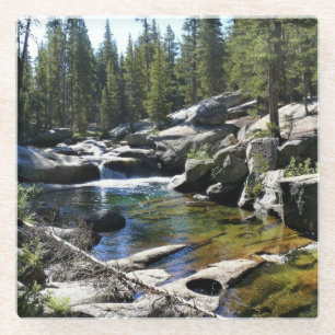 Posavasos De Vidrio Río Tuolumne en Tuolumne Meadows, Yosemite, CA