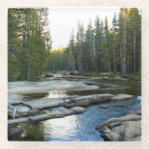 Posavasos De Vidrio Río Tuolumne por Campground, Yosemite, CA
