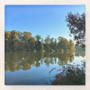 Posavasos De Vidrio Río Willamette, Oregón