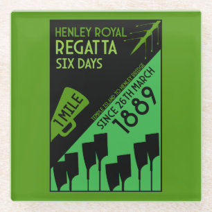 Posavasos De Vidrio Ríos británicos Thames Regatta