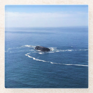 Posavasos De Vidrio Roca Otter, Cabo Foulweather, Newport, Oregón