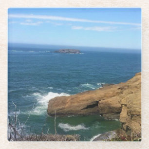 Posavasos De Vidrio Roca Otter, Costa Oregon