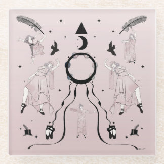 Posavasos De Vidrio Rock and Roll Balleriina II