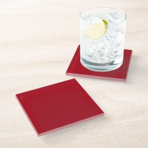 Posavasos de Vidrio Rojo Navidad