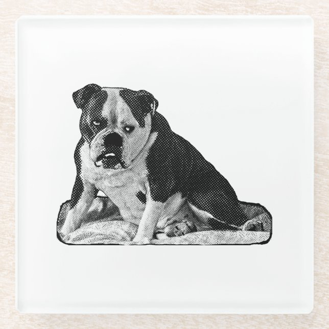 Posavasos De Vidrio Romper sip, chispa pequeña (Anverso)