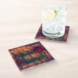 Posavasos De Vidrio Rompiendo